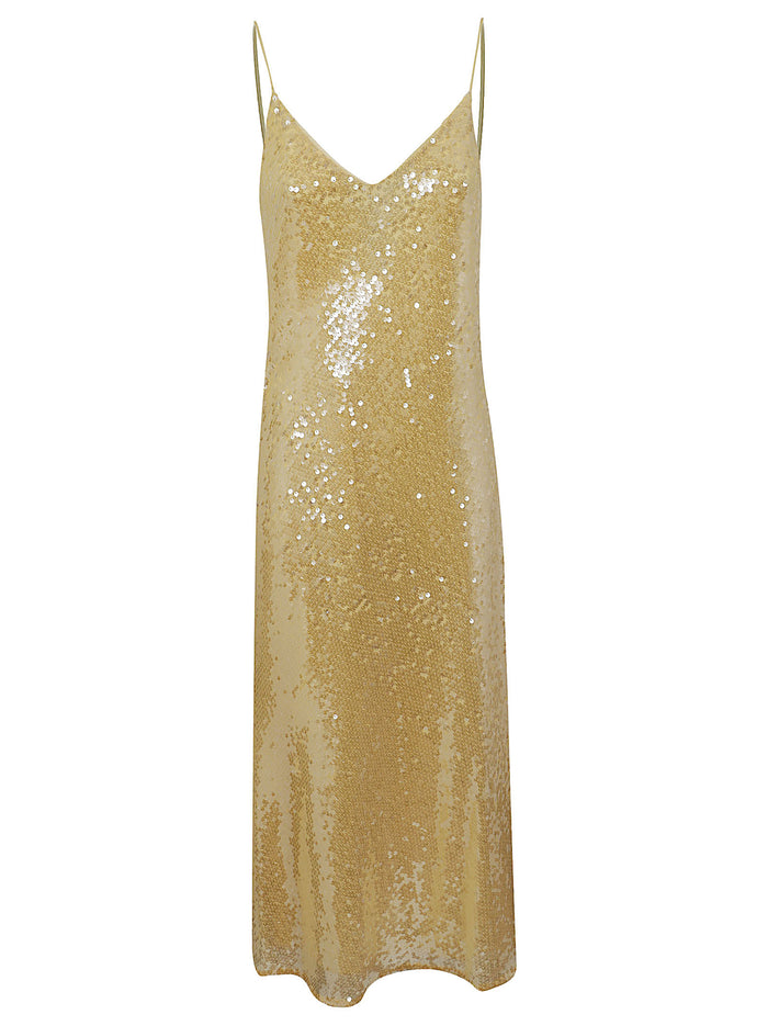 Woven-Slip Dress-Dresses Yellow & Orange Polyester (recycled) Elastane Abito