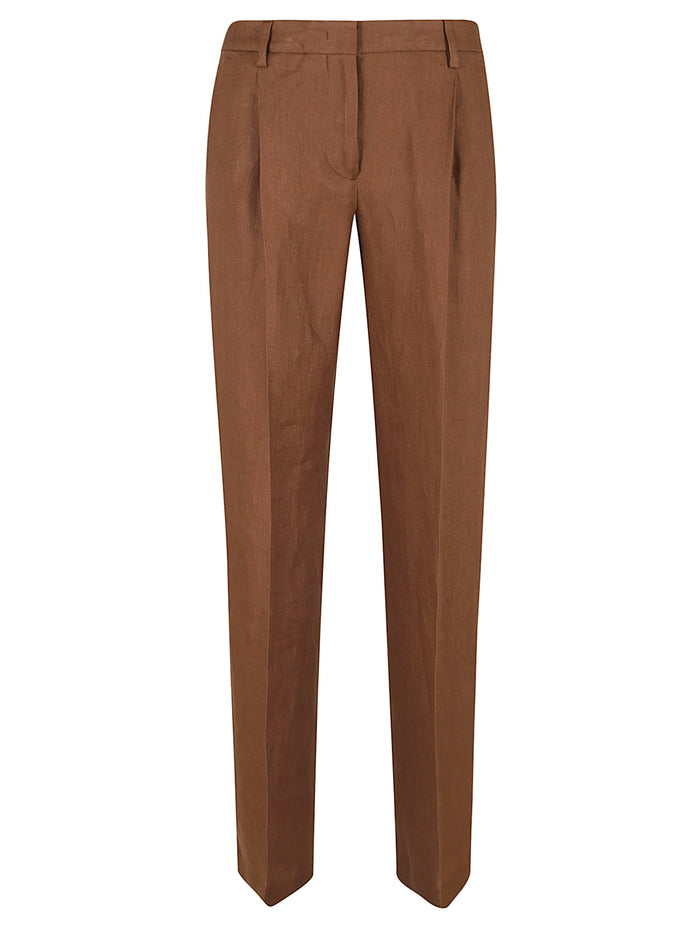 Trousers Nude & Neutrals Lino Pantaloni
