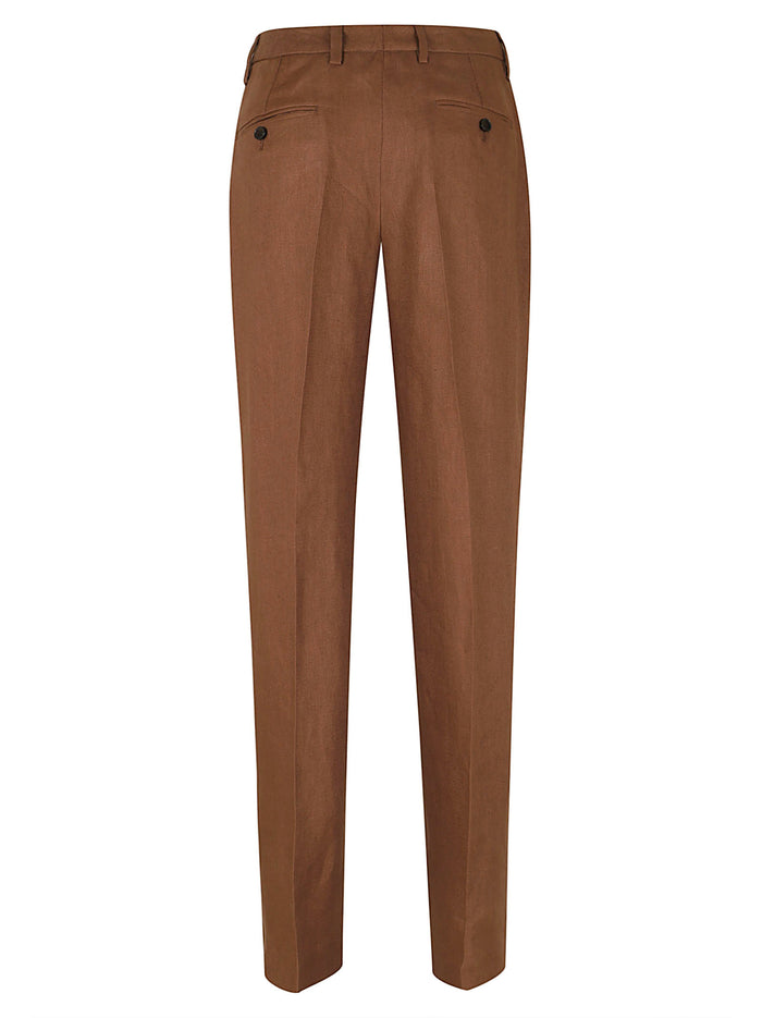 Trousers Nude & Neutrals Lino Pantaloni