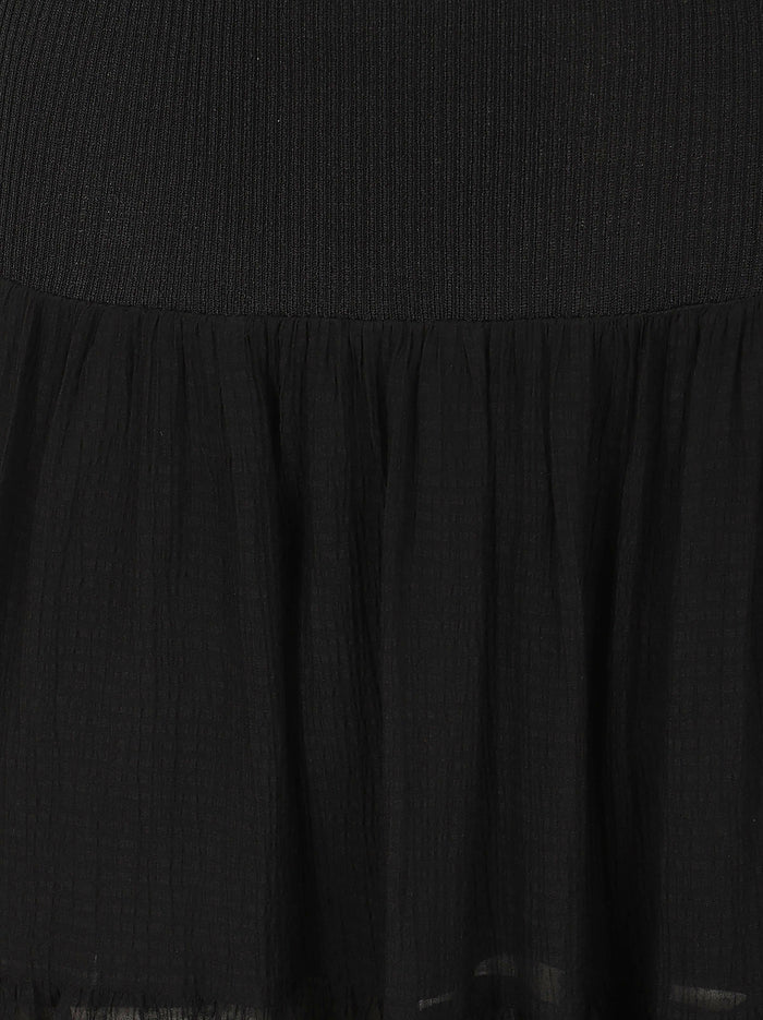 Baveno Abito Costina Seersucke Black Cotone