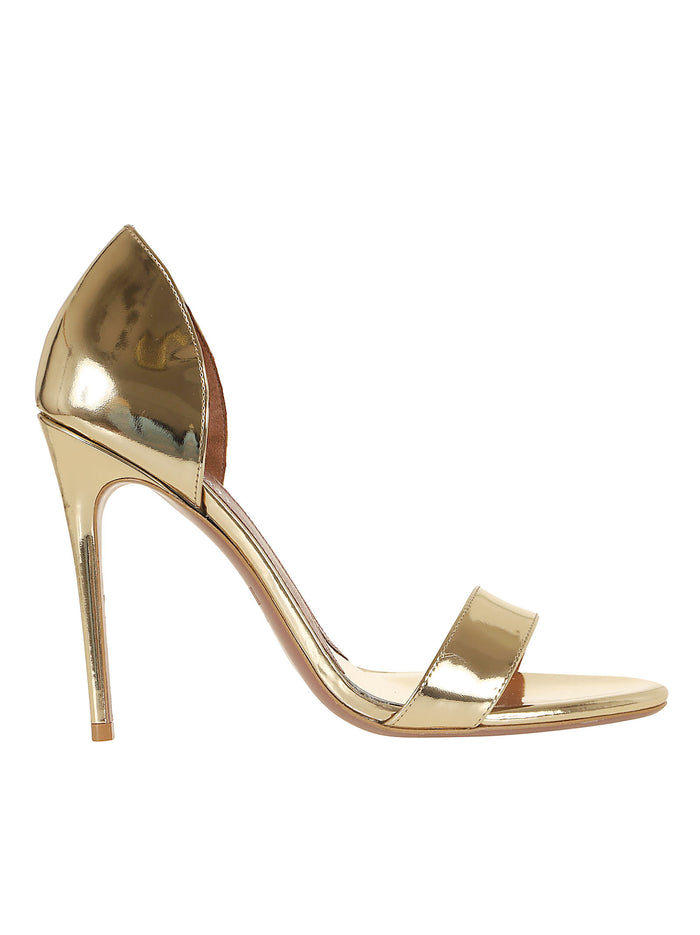 Vera Slingback Sandal 105 Metallic Calf Leather Calzature