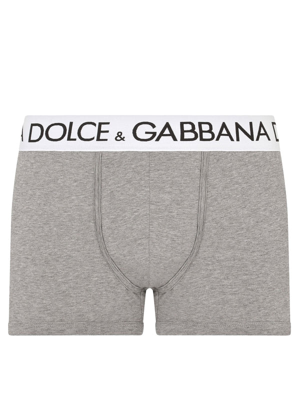 Boxer Regular Fit Grey Cotton Underwear