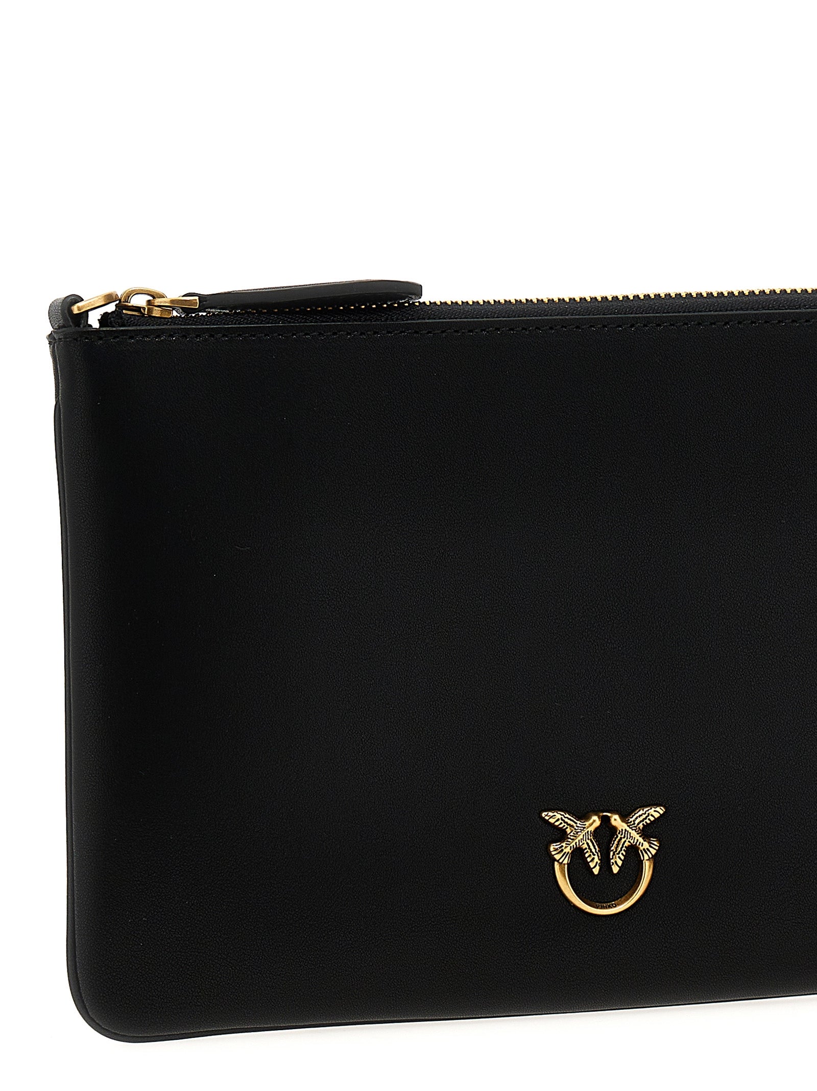 Flat Classic crossbody bag Black Calfskin Leather