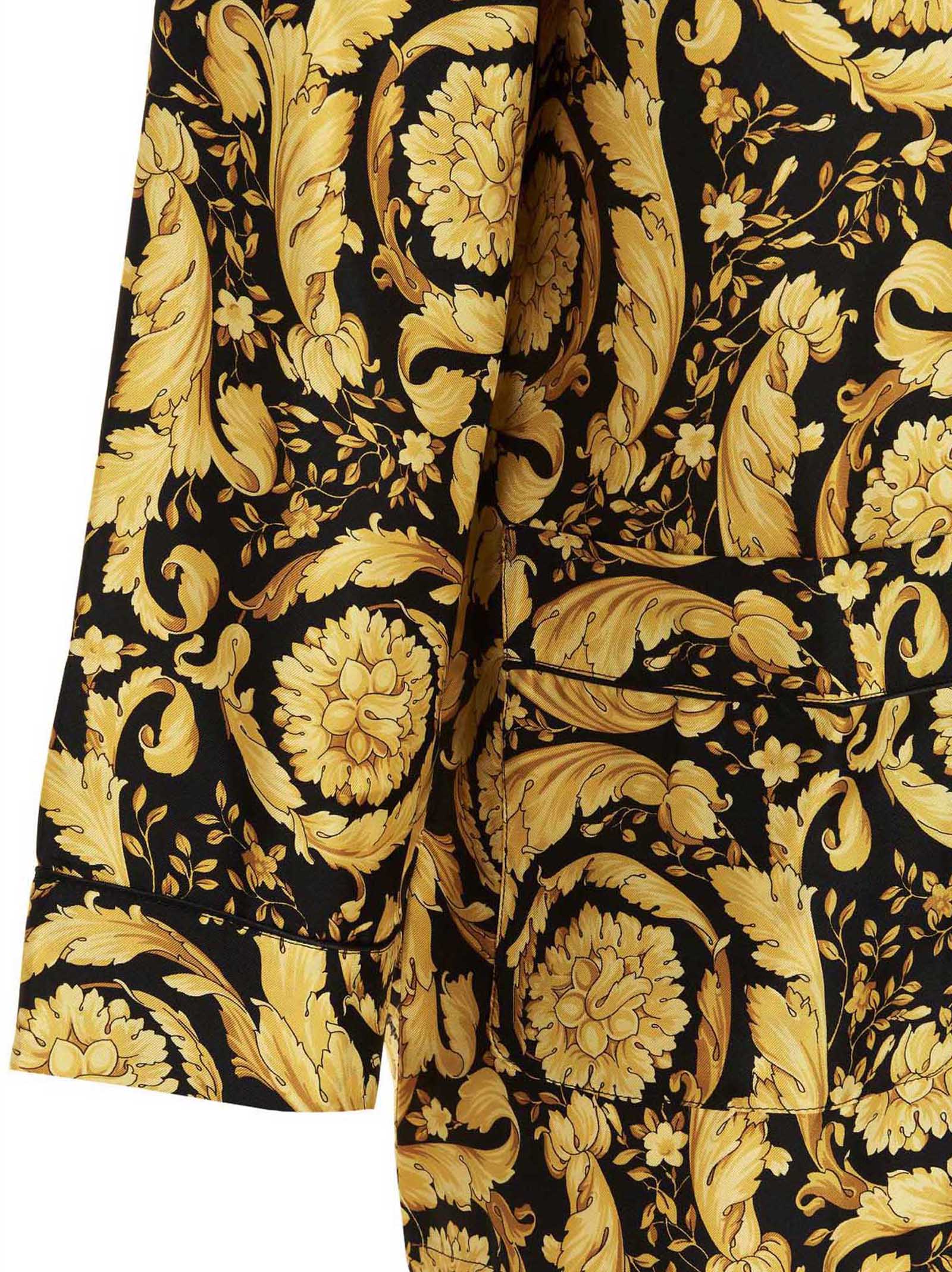 Baroque pajama shirt Multicolor Silk Bedroom Linen And Nightwear
