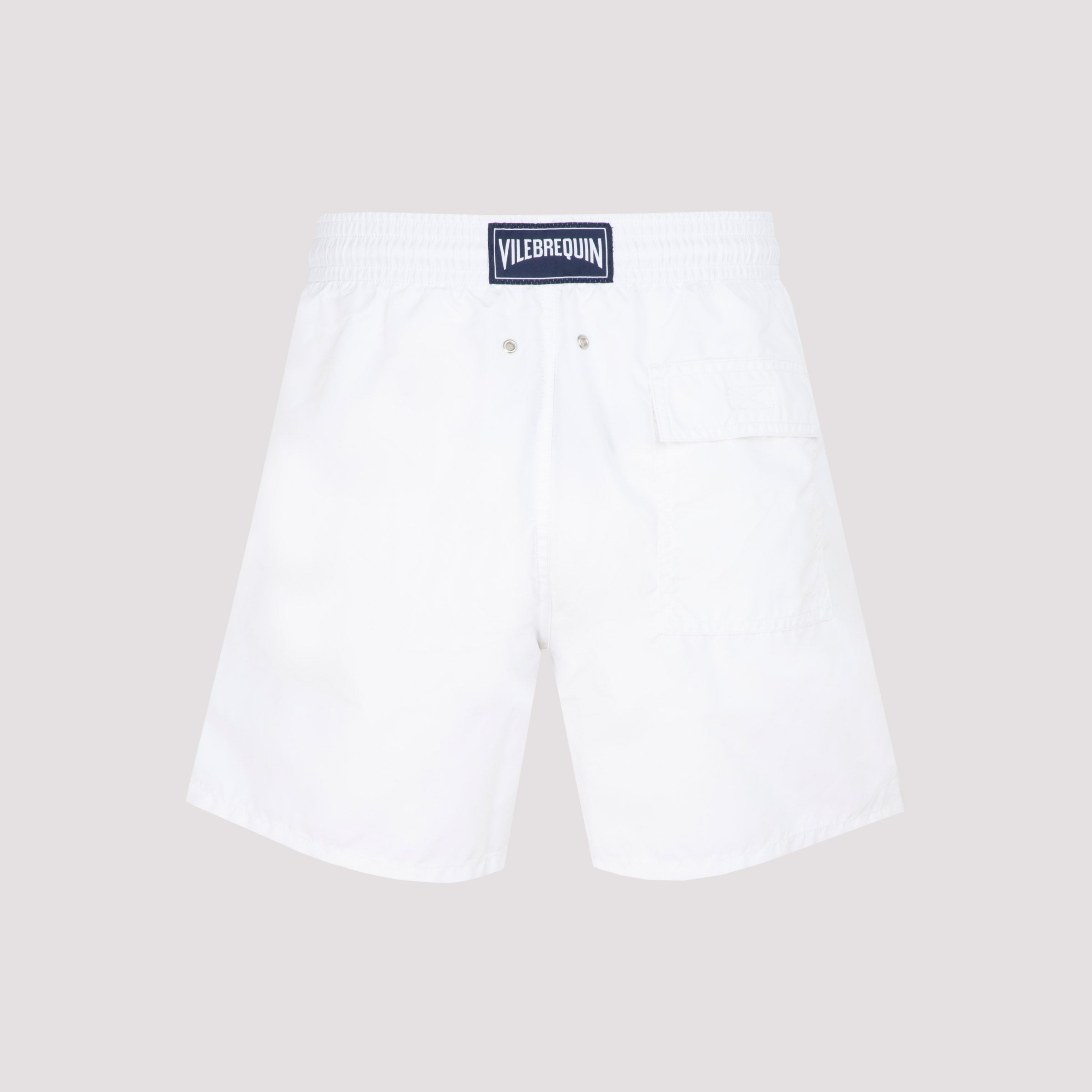Moorea Swim Shorts White Recycled Polyamide Swimwear