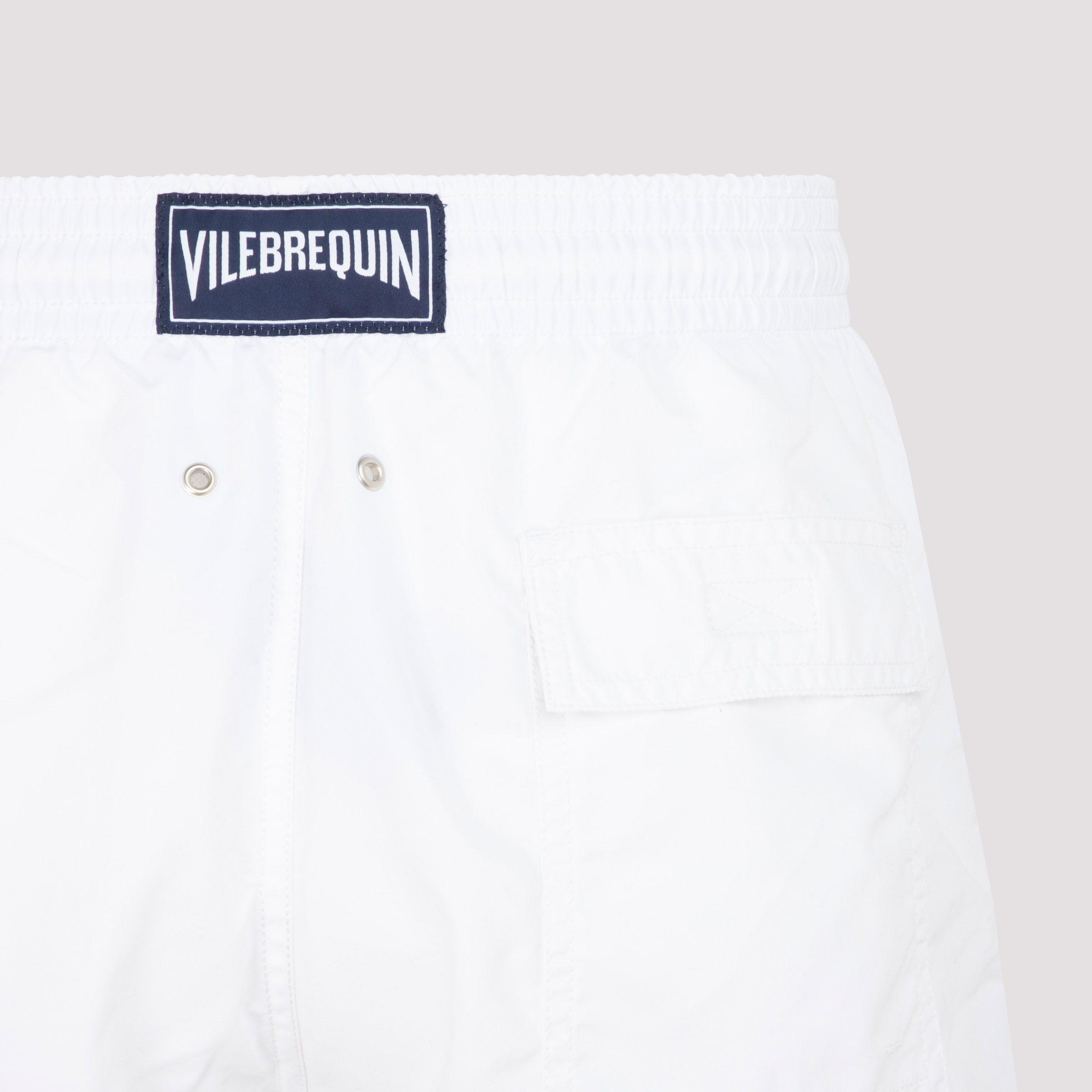 Moorea Swim Shorts White Recycled Polyamide Swimwear