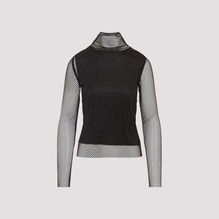 Sportmax Gerarda Crystal Top Brown Viscose