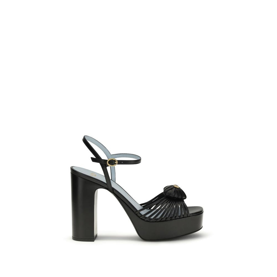 Valentino Garavani Upper: 100% Goatskin; Sole: 100% Calf Leather heels in black