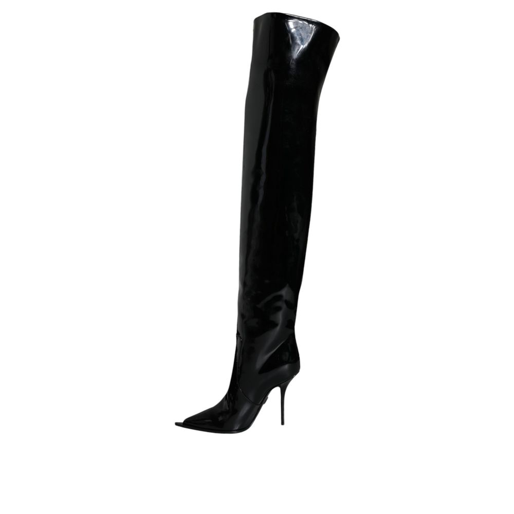 Dolce & Gabbana 39% Calf Leather boot in black — view 3