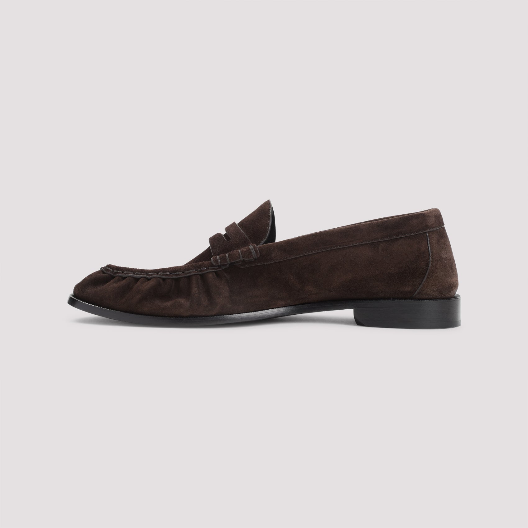 Le Loafers Brown Suede Leather Shoe