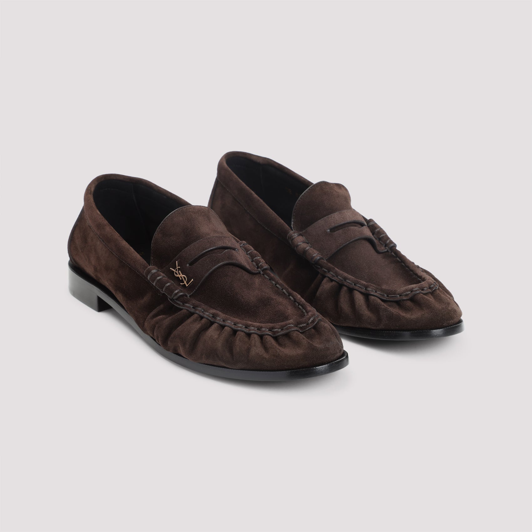 Le Loafers Brown Suede Leather Shoe