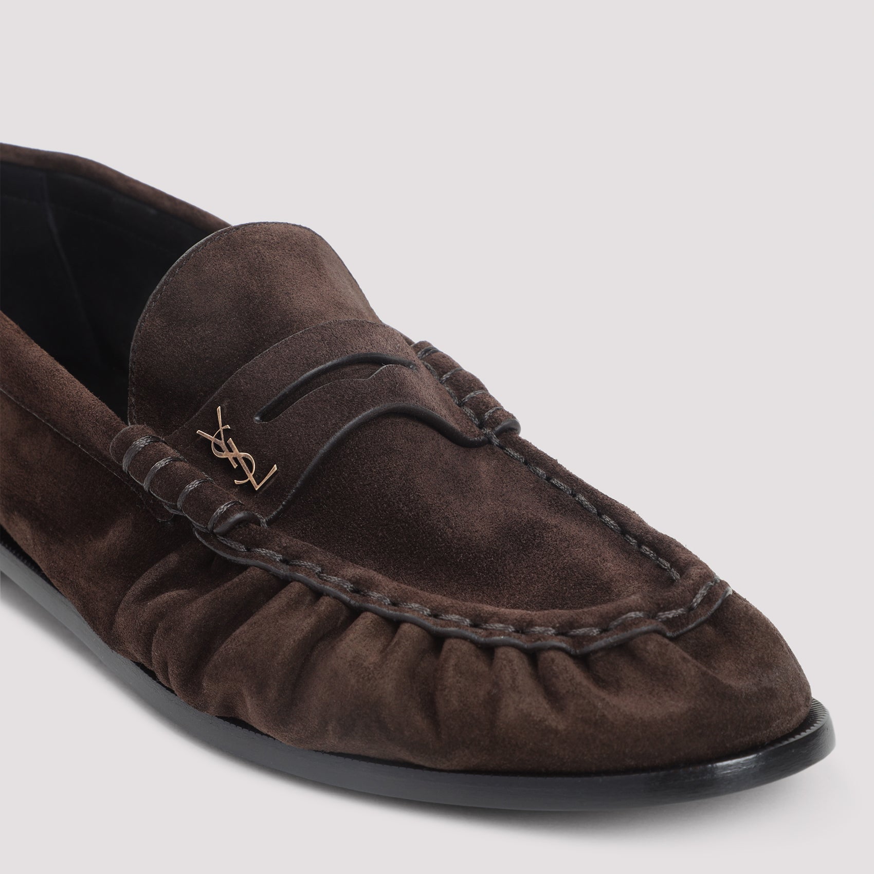 Le Loafers Brown Suede Leather Shoe
