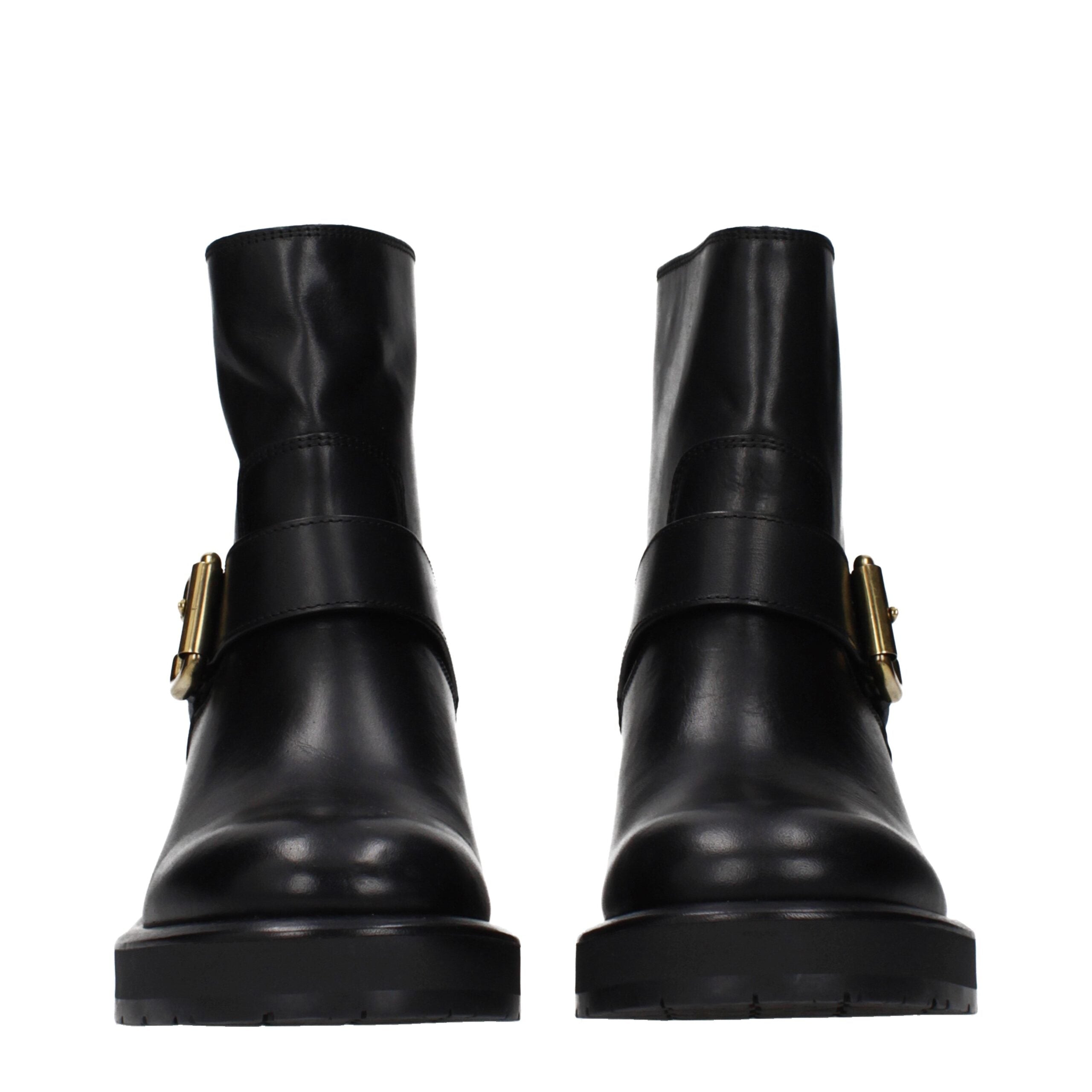 Chloé Leather ankle boot in black — view 3