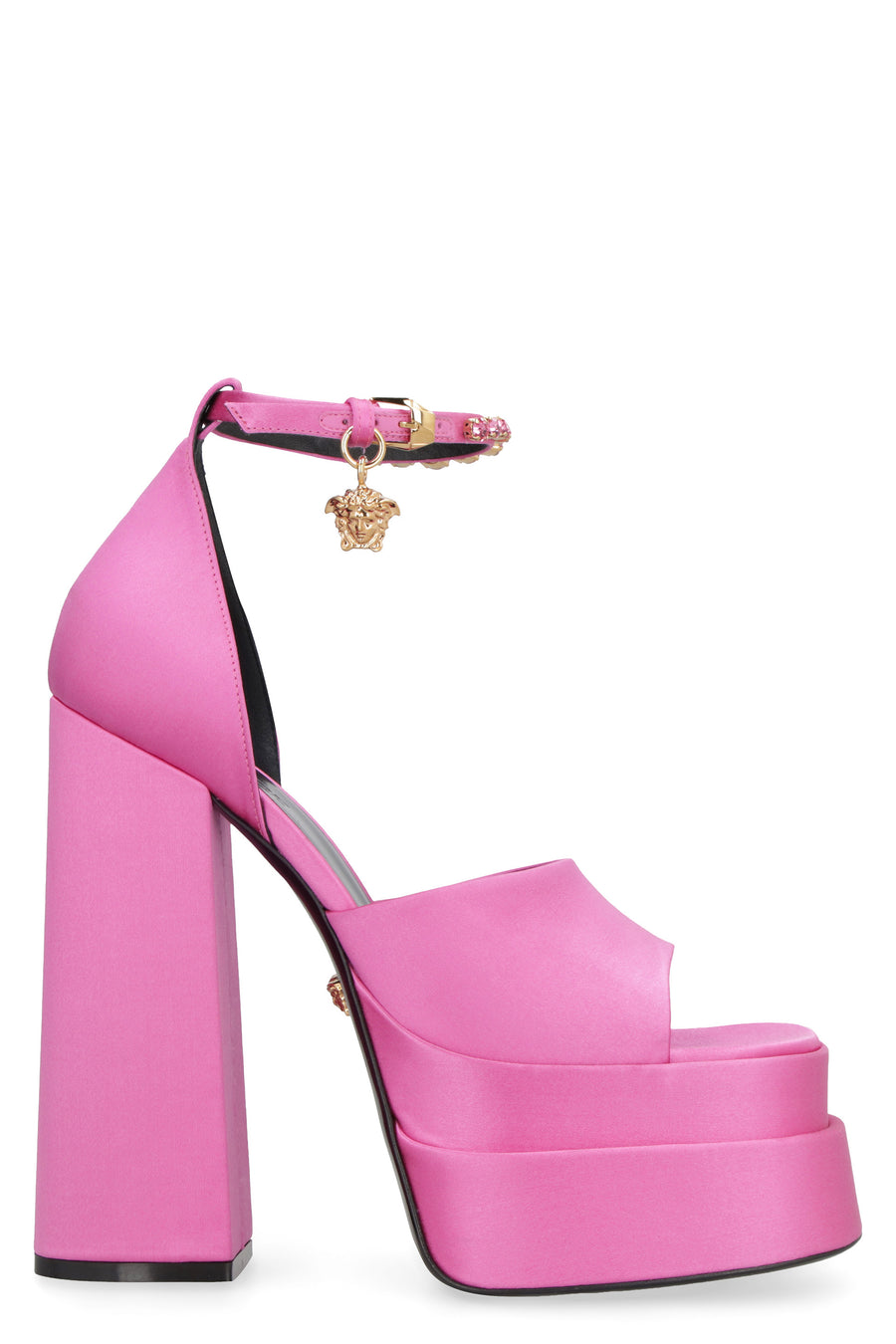 Medusa Aevitas Satin Sandals Pink Silk