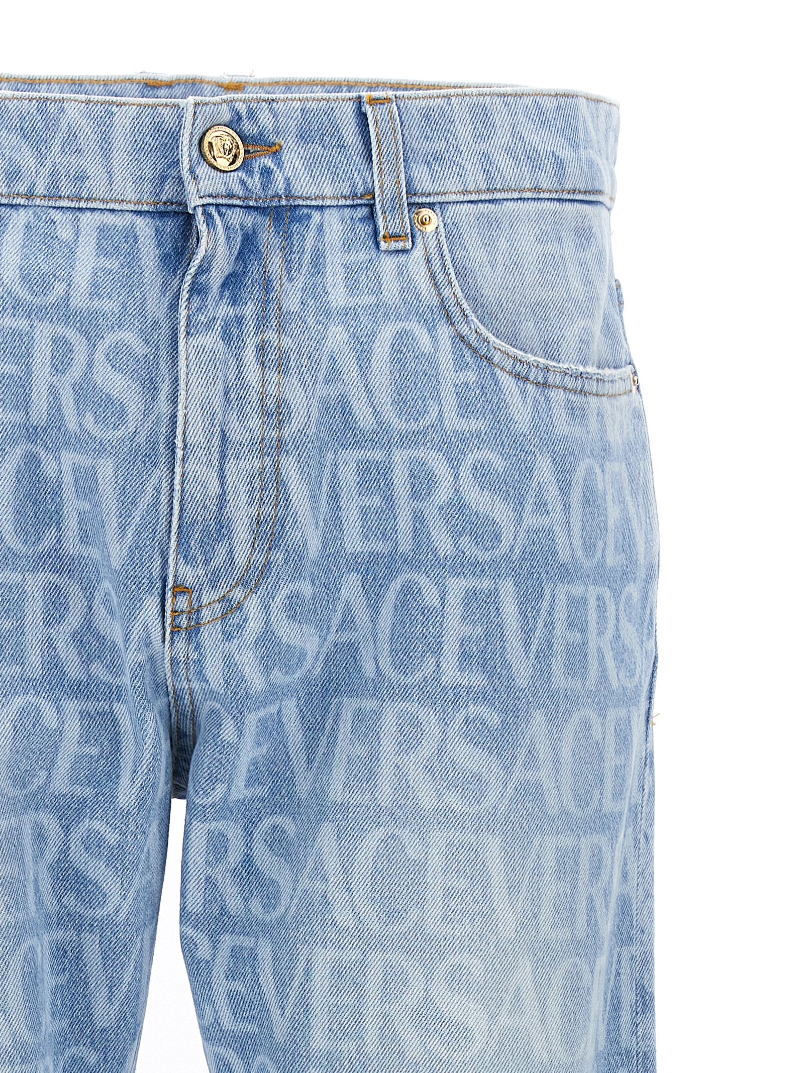 Jeans Versace Allover Light Blue