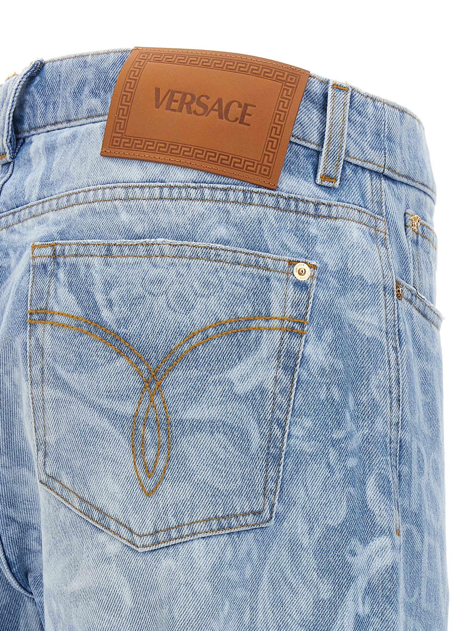 Jeans Versace Allover Light Blue