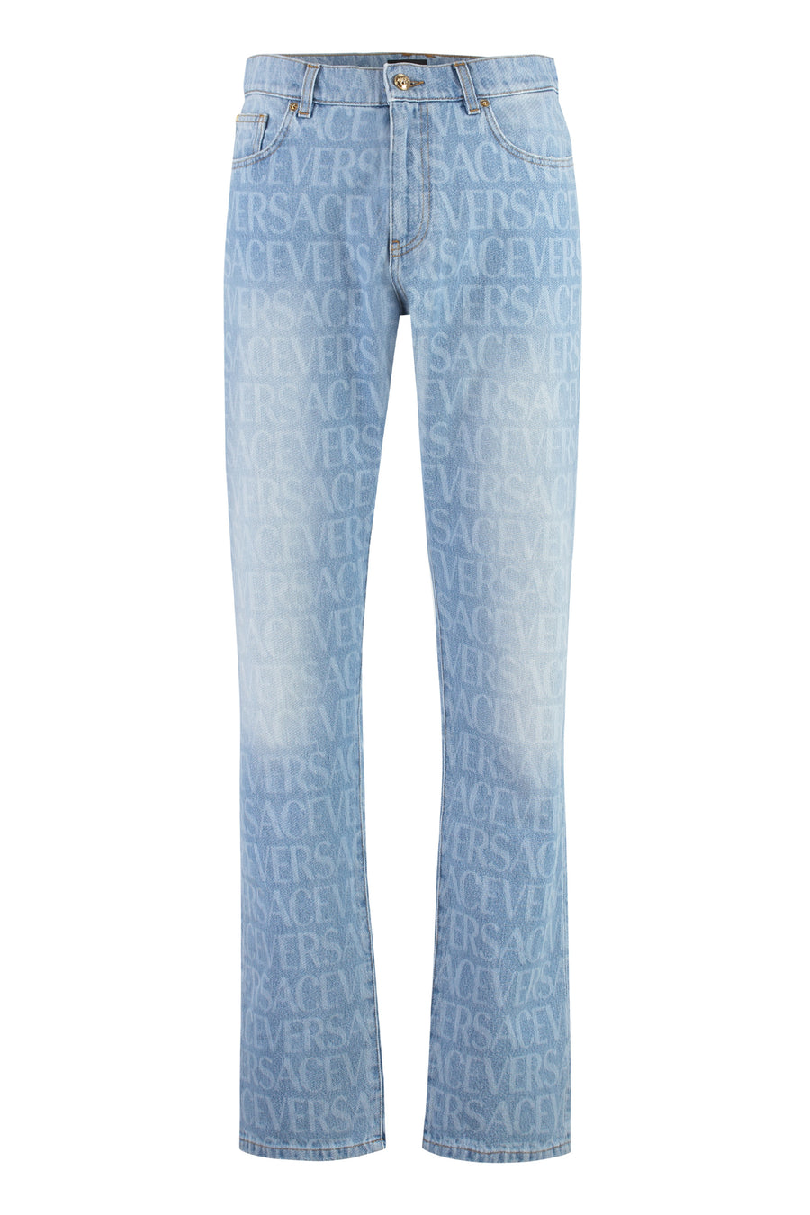 5-Pocket Straight-Leg Jeans Denim Cotton Regular &