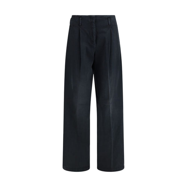 Golden Goose 100% Cotton trousers in black