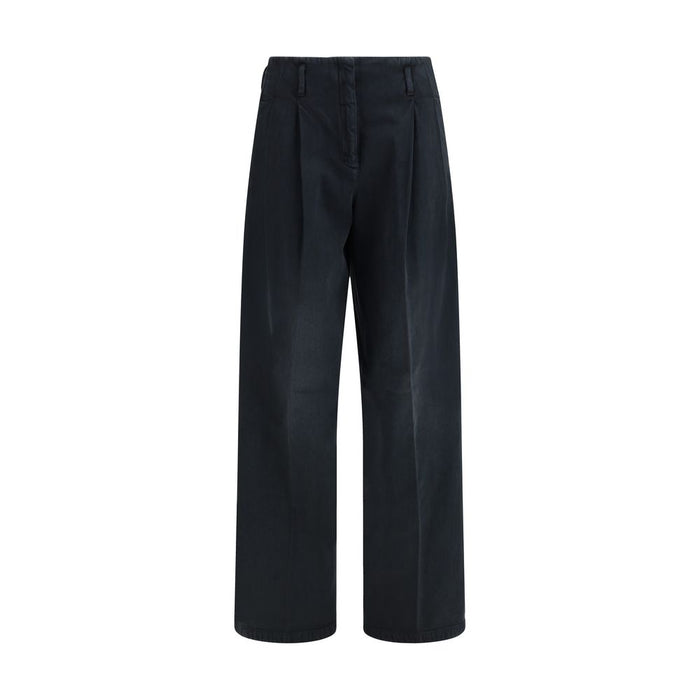 Golden Goose 100% Cotton trousers in black