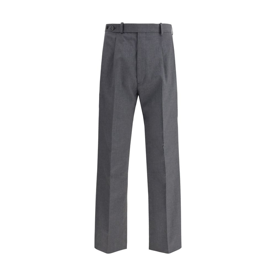 Prada 55% Fleece Wool Ovis Aries trousers in gray