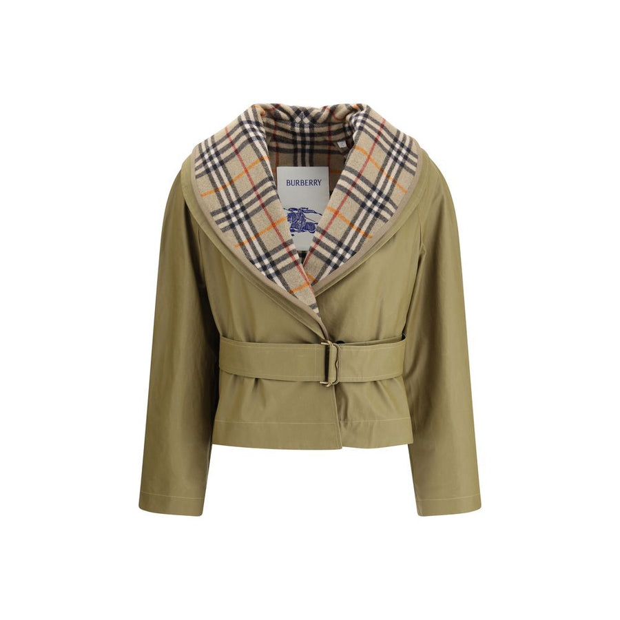 Burberry 100% Cotton (shell); wool quilting (detachable) jacket in beige