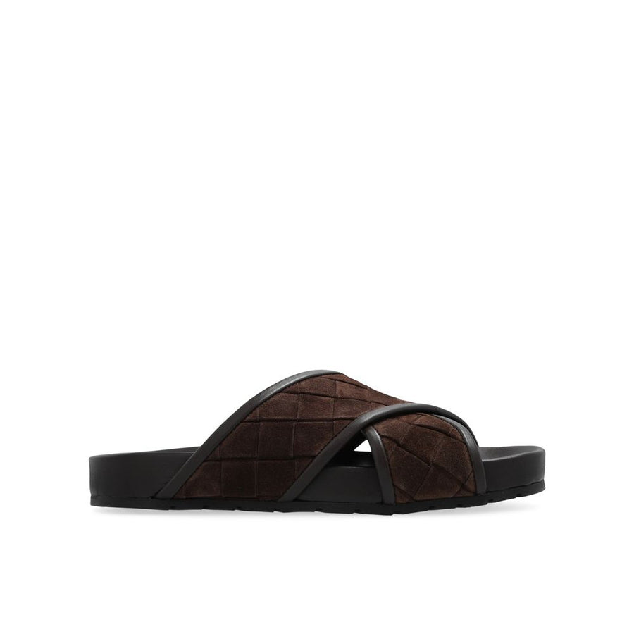 Bottega Veneta 100% Lamb Leather upper sandals in brown