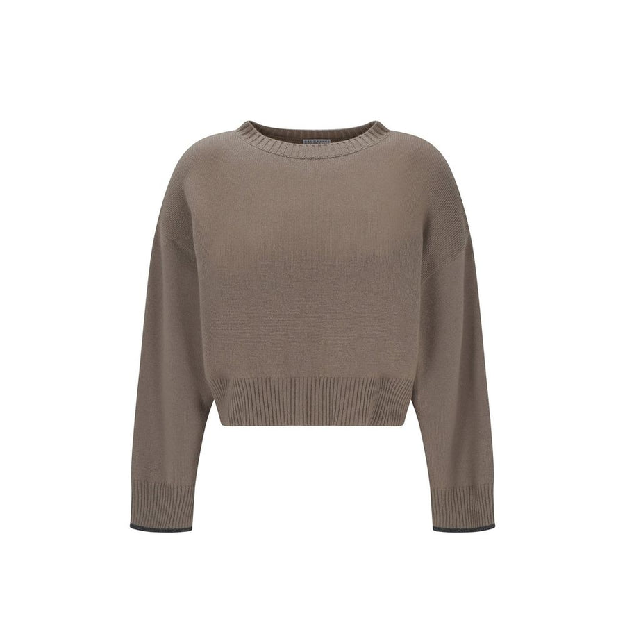 Brunello Cucinelli 100% Cashmere sweater in beige