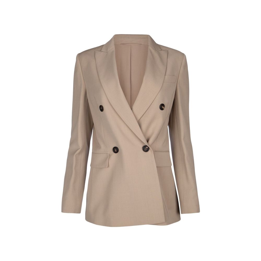 Brunello Cucinelli 46% Virgin wool blazer in beige