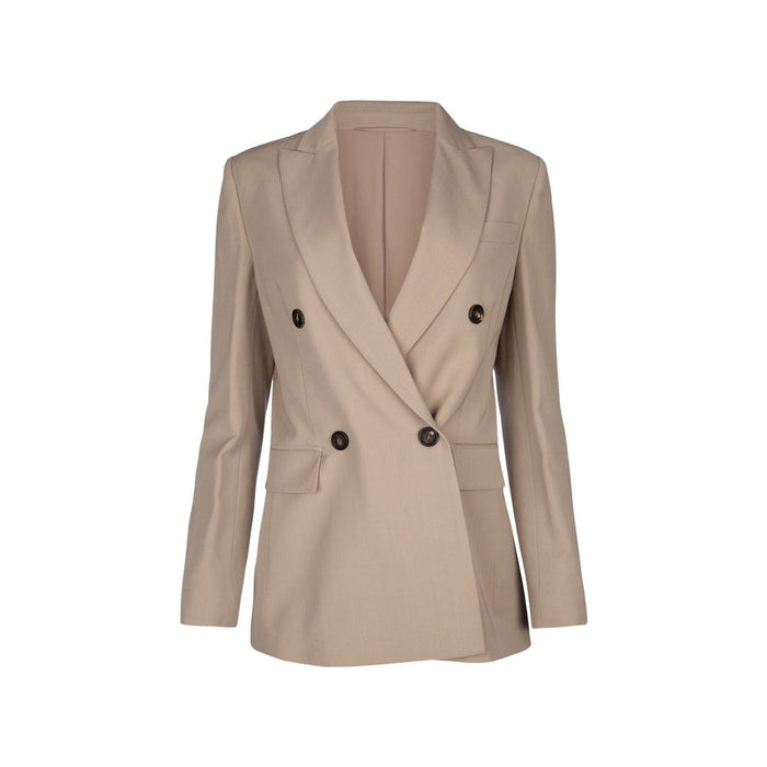 Brunello Cucinelli 46% Virgin wool blazer in beige