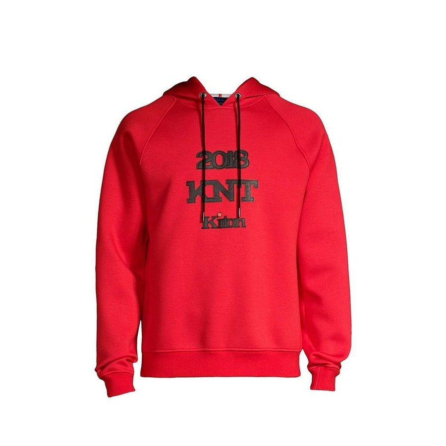 Knt Kiton 95% Viscose sweatshirt in red