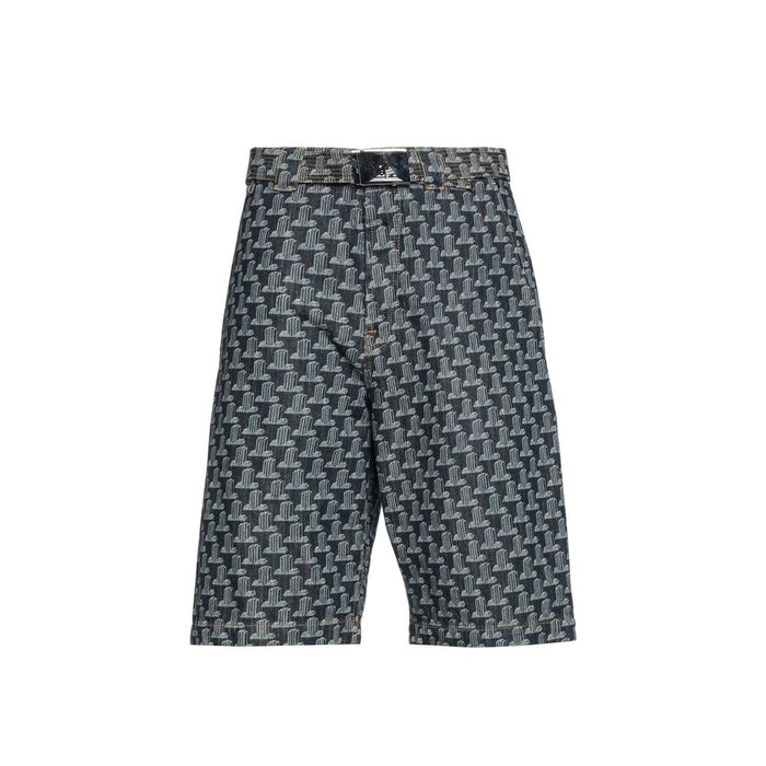 Lanvin 100% Cotton shorts in navy
