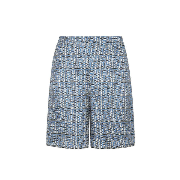 Fendi 100% Silk bermudas in blue