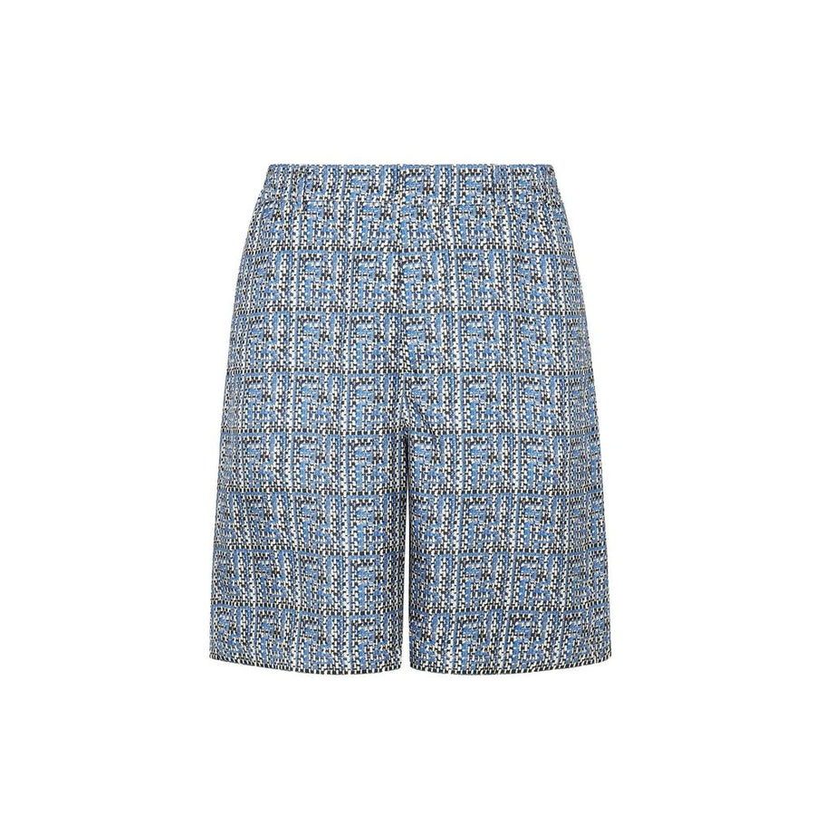Fendi 100% Silk bermudas in blue