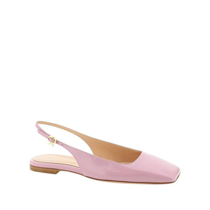 Gianvito Rossi 100% calf leather; Inner: Leather; Insole: Leather; Sole: Leather slingback flat in pink — view 2