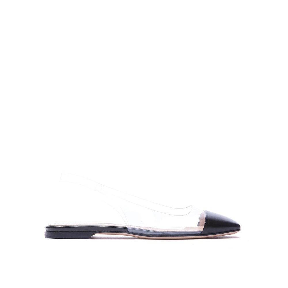 Gianvito Rossi 50% Plexiglass slide in black