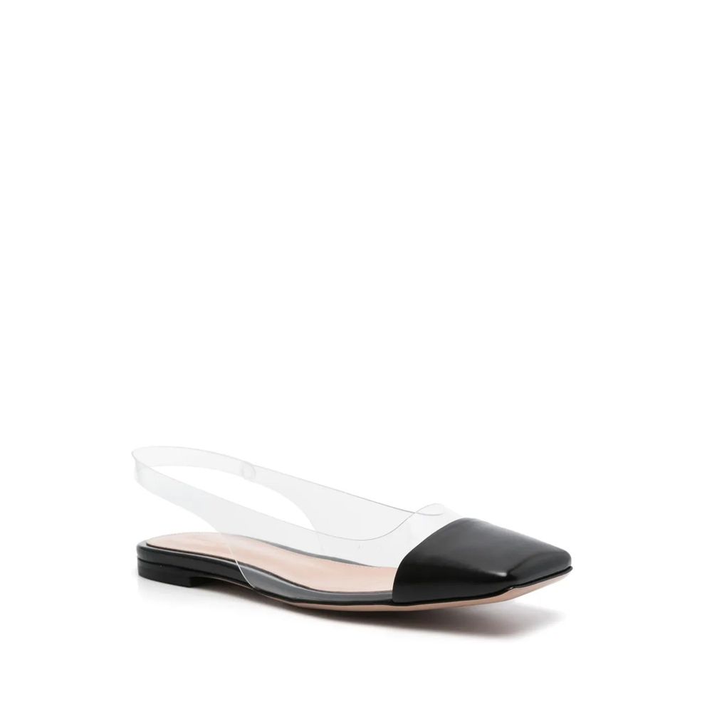 Gianvito Rossi 50% Plexiglass slide in black — view 2