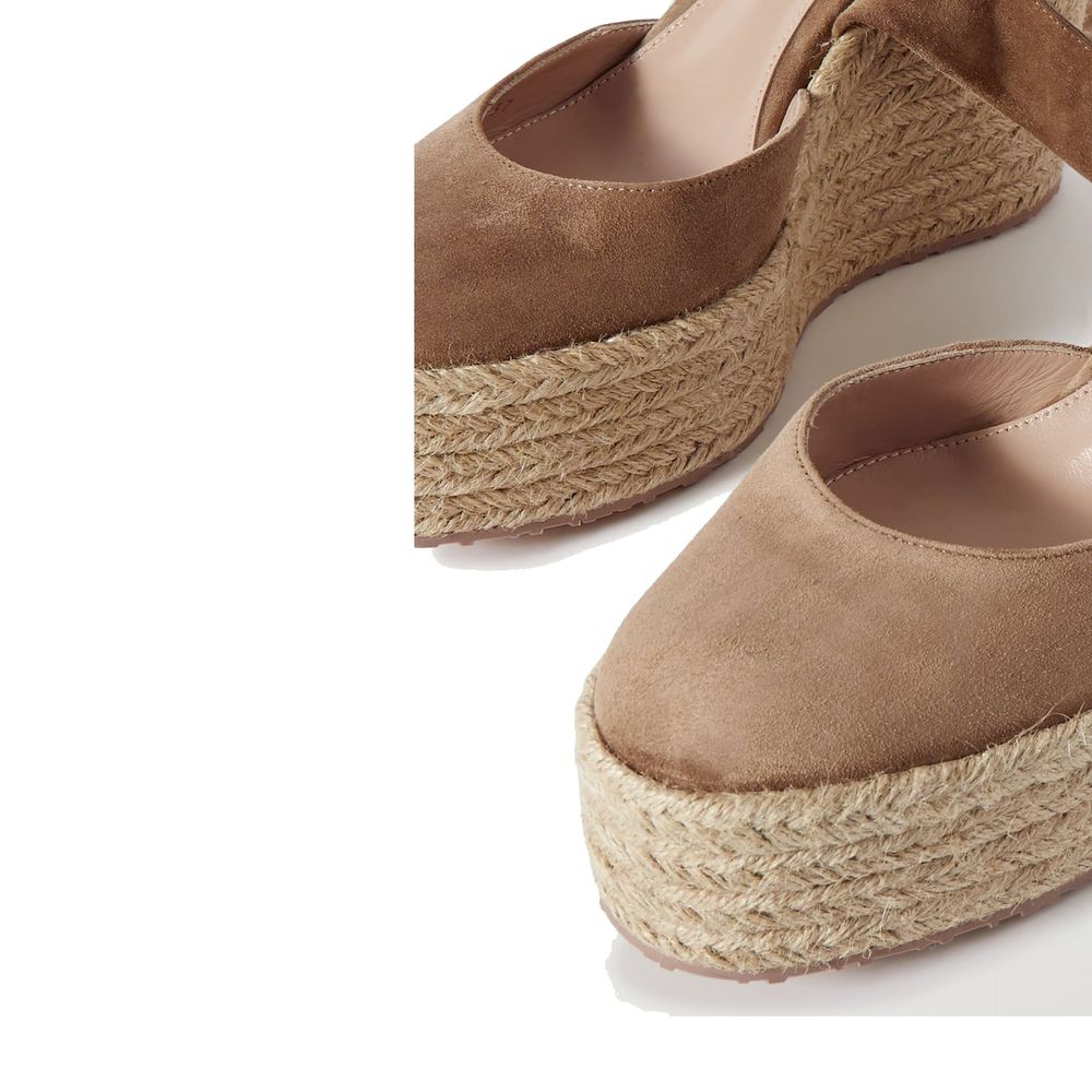 Gianvito Rossi espadrille sandal in beige — view 3