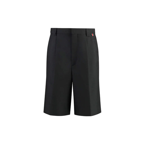 Gucci 55% Polyester bermuda shorts in black