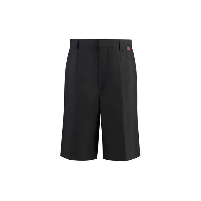 Gucci 55% Polyester bermuda shorts in black