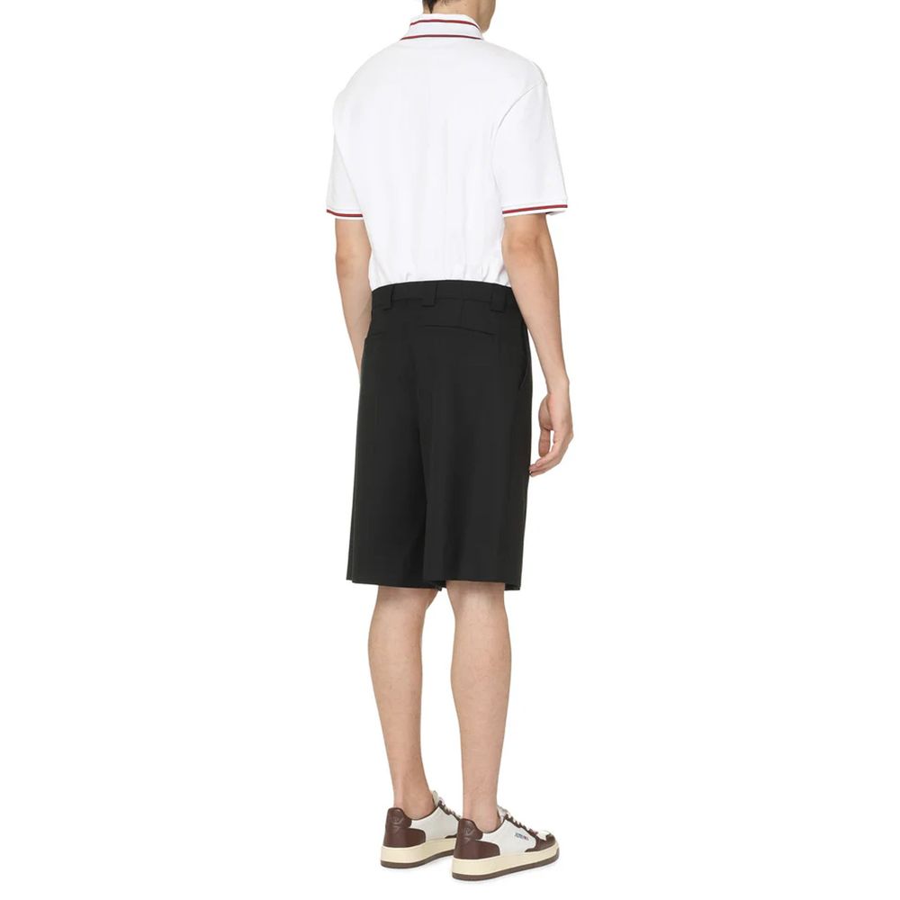 Gucci 55% Polyester bermuda shorts in black — view 3