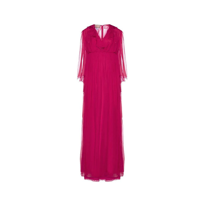 Gucci 100% Silk dress in magenta