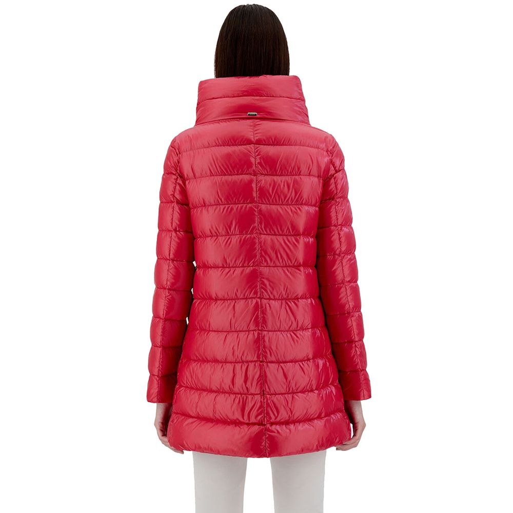Herno 100% Polyamide with 90/10 goose down and feathers down jacket in pink — view 3