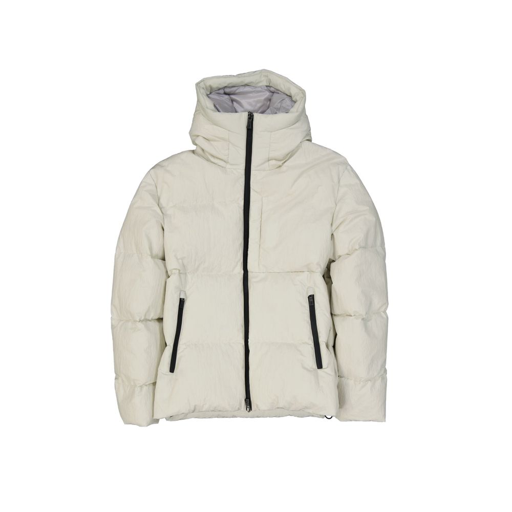 Herno 100% Polyamide shell; 80% down down jacket in white
