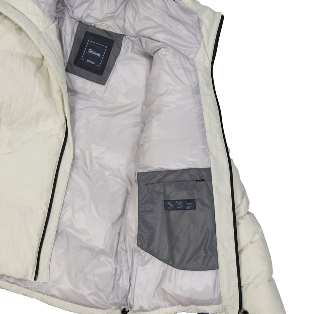 Herno 100% Polyamide shell; 80% down down jacket in white — view 3