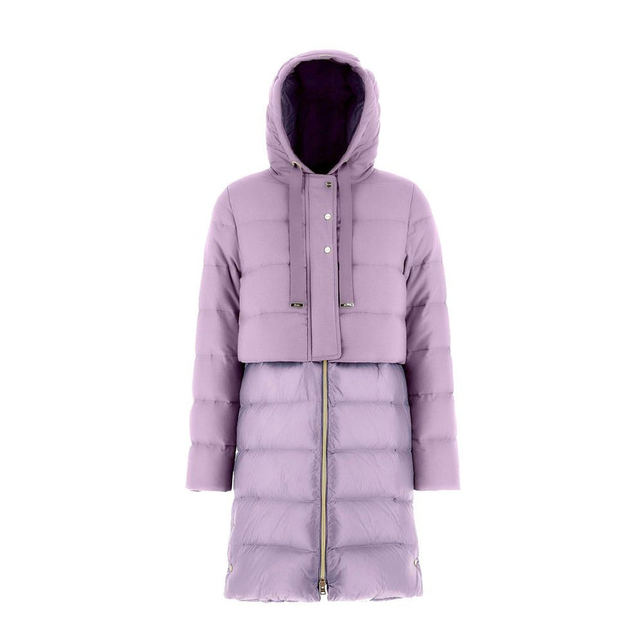 Herno 49% Cashmere down jacket in purple