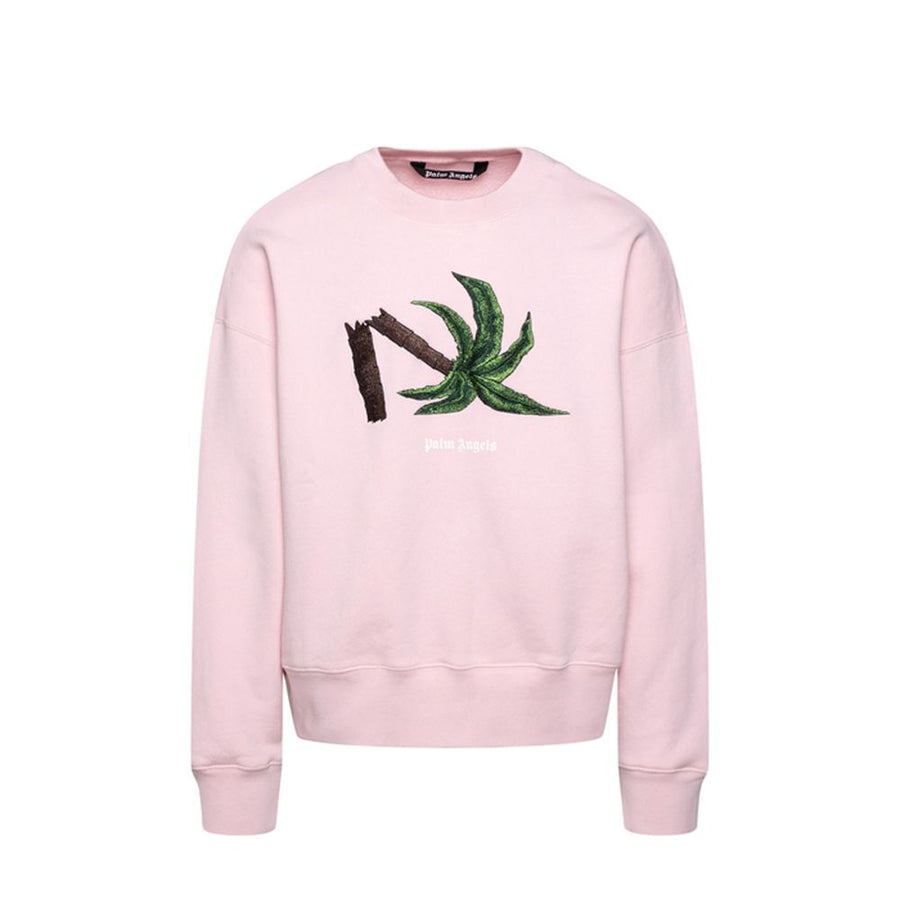Palm Angels 100% Cotton sweatshirt in pink