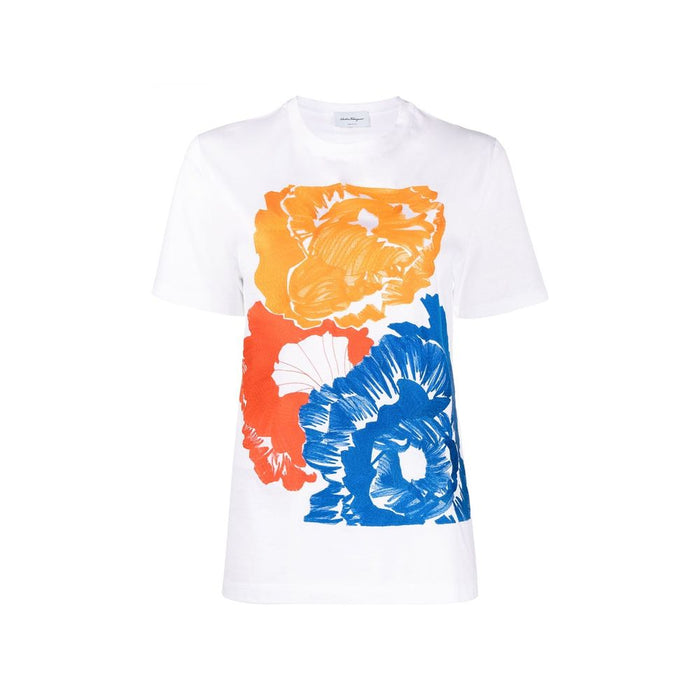 Ferragamo 100% cotton t-shirt in white