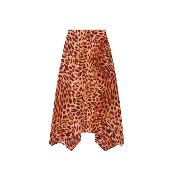 Stella McCartney 100% Silk skirt in orange
