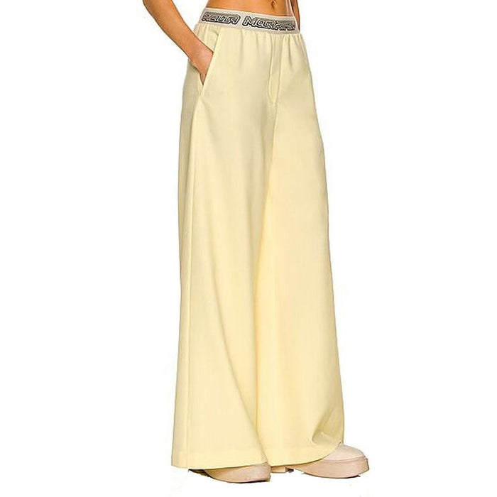 Stella McCartney 100% wool trousers in yellow — view 2