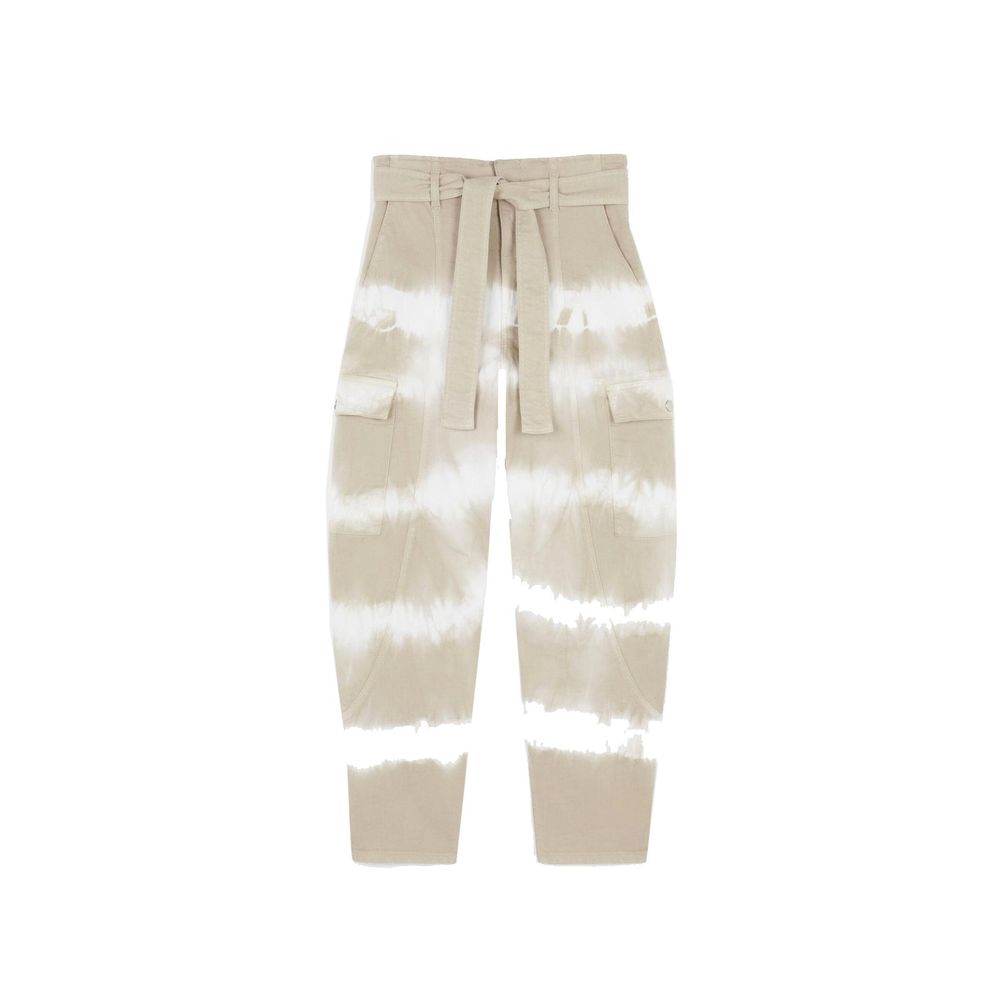 Stella McCartney 97% cotton cargo pants in white